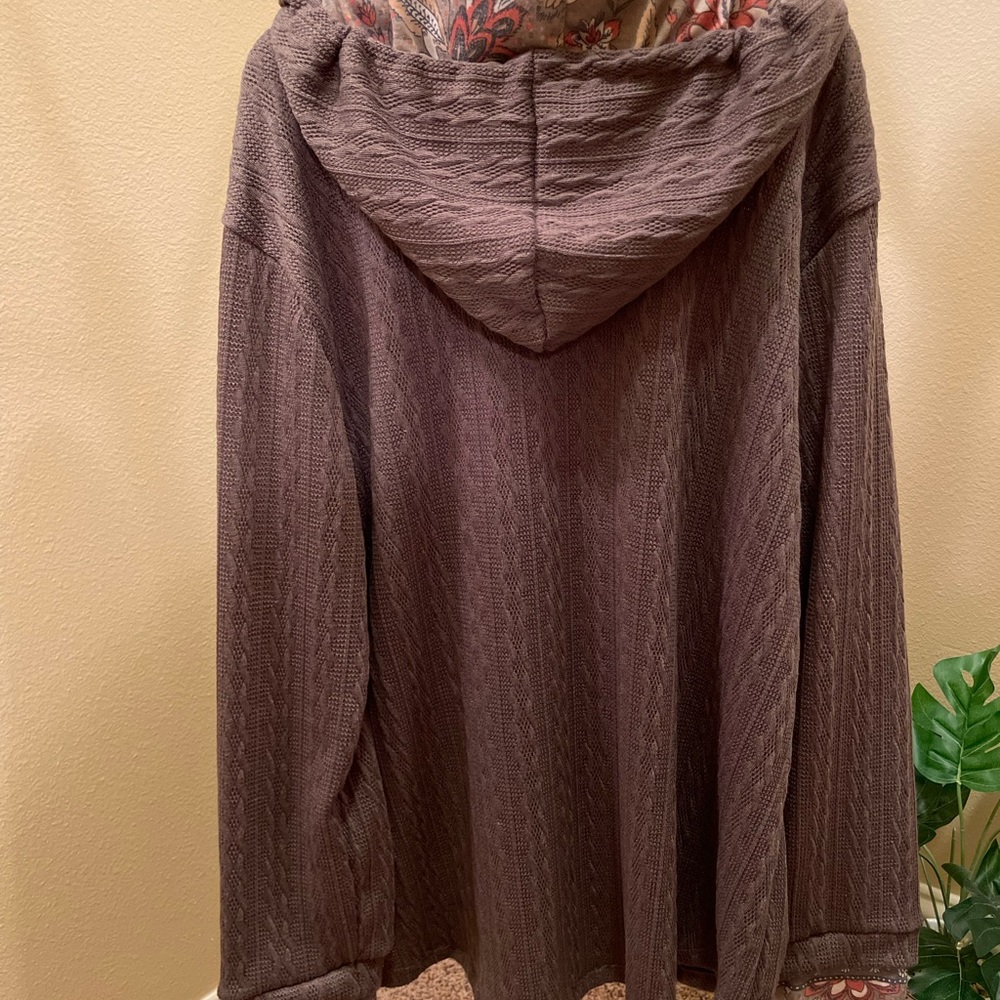 7th Ray tan sweater hoodie 2XL